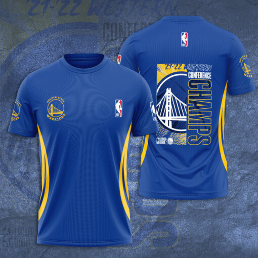 Golden State Warriors T shirt 3D S5 blue