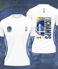 Golden State Warriors T shirt 3D S5 white