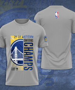 Golden State Warriors T shirt 3D S6 Grey