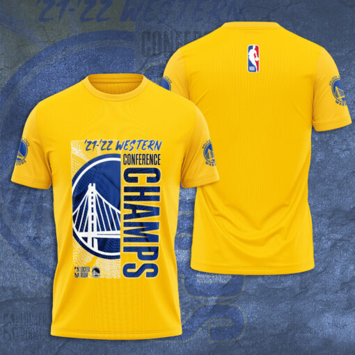 Golden State Warriors T shirt 3D S6 Yellow