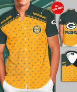 Green Bay Packers 3D Short Sleeve Dress Shirt 04