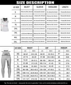 Hollow Tank Top Leggings sizechart