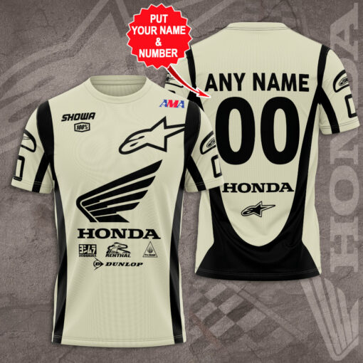 Honda Dunlop 3D T shirt