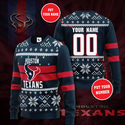 Houston Texans 3D sweater 01