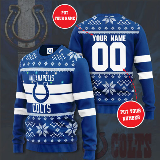 Indianapolis Colts 3D sweater 01