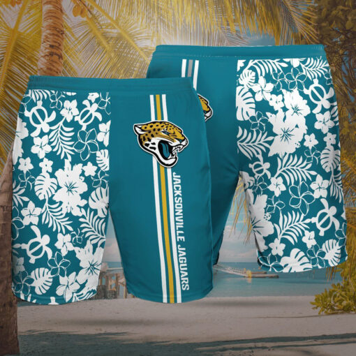 Jacksonville Jaguars 3D Hawaiian Shorts