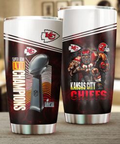 Kansas City Chiefs tumbler cup Super Bowl LVII