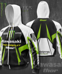 Kawasaki Racing Team 3D Apparels S11 Zip Hoodie