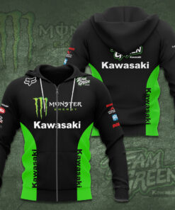 Kawasaki Racing Team 3D Apparels S4 Zip Hoodie