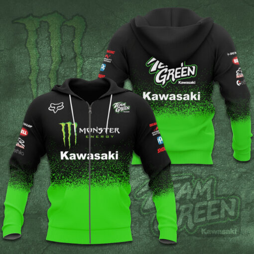 Kawasaki Racing Team 3D Apparels S7 Zip Hoodie