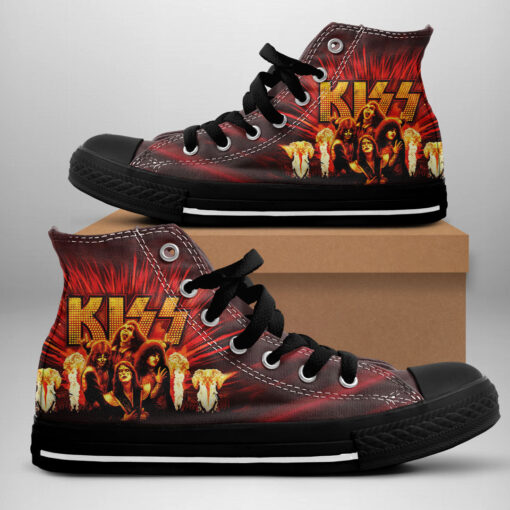 Kiss Band High Top Canvas Shoe WOAHTEE15823S4 Design 2