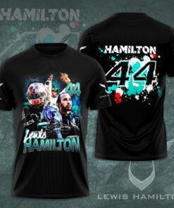 Lewis Hamilton Mercedes AMG Petronas F1 Team 3D T shirt S25