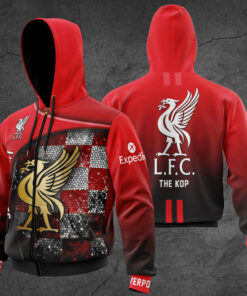 Liverpool FC Apparels 3D zip hoodie