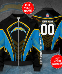 Los Angeles Chargers 3D Bomber Jacket 02