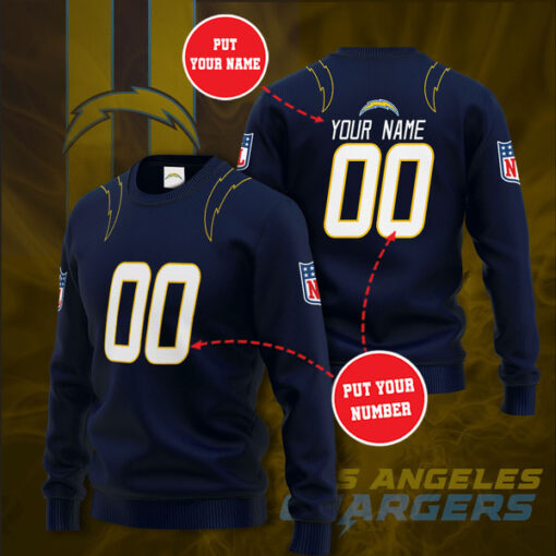 Los Angeles Chargers 3D Sweatshirt 02