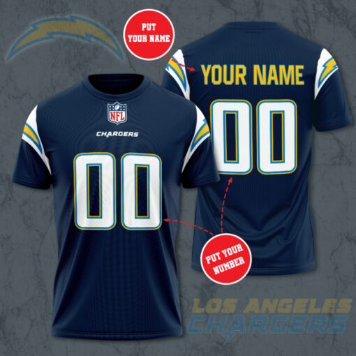 Los Angeles Chargers 3D T shirt 01