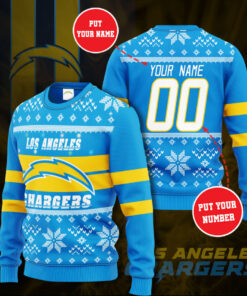 Los Angeles Chargers 3D sweater 01