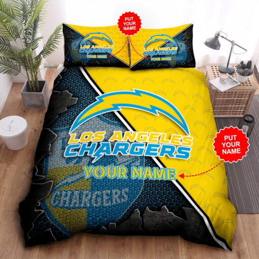 Los Angeles Chargers bedding set 01