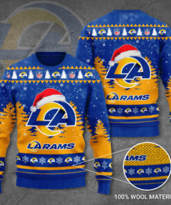 Los Angeles Rams 3D Ugly Sweater