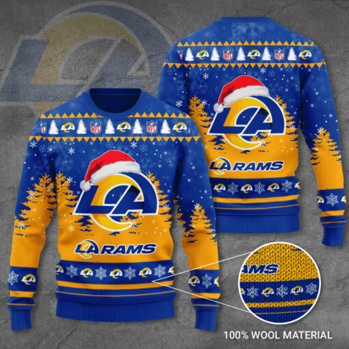 Los Angeles Rams 3D Ugly Sweater