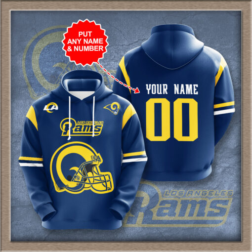 Los Angeles Rams 3D hoodie 01