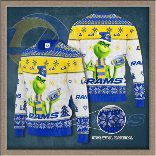 Los Angeles Rams 3D sweater 02