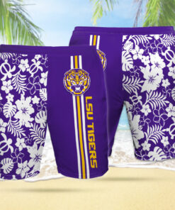 Lsu Tigers 3D Hawaiian Shorts
