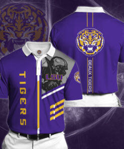 Lsu Tigers 3D Polo 02