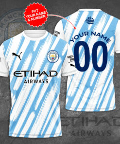 Manchester City T Shirt 3D S2