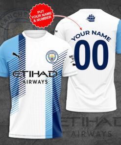 Manchester City T Shirt 3D S4