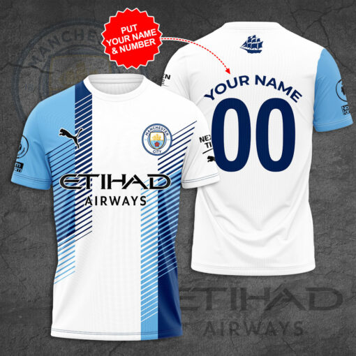 Manchester City T Shirt 3D S4