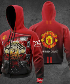 Manchester United 3D zip hoodie
