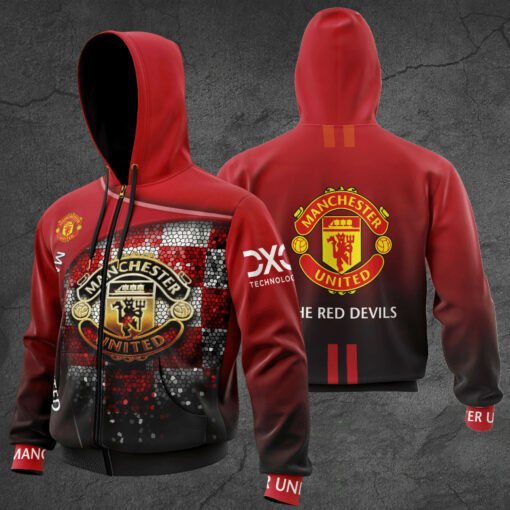 Manchester United 3D zip hoodie