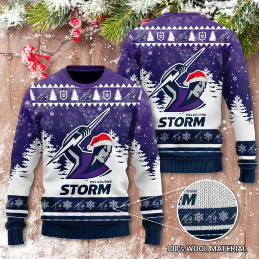 Melbourne Storm 3D Christmas Sweater 2022