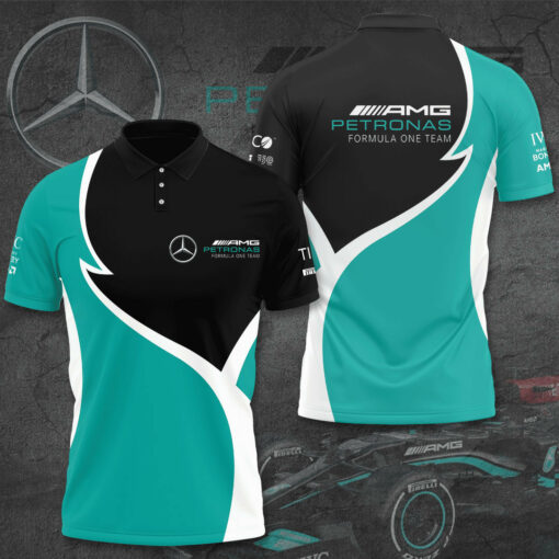 Mercedes AMG Petronas 3D Polo Apparels