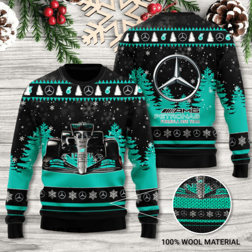 Mercedes AMG Petronas F1 3D Ugly Sweater