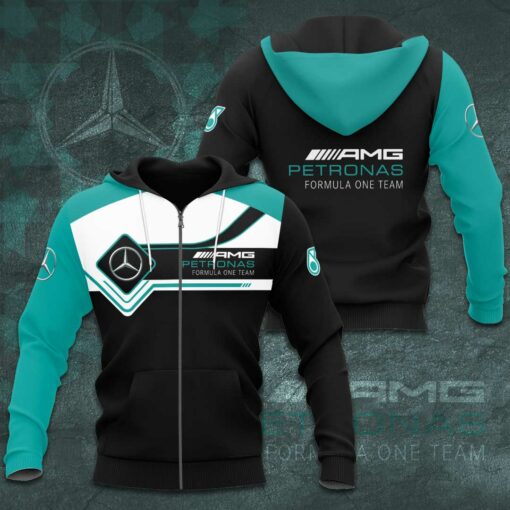 Mercedes AMG Petronas F1 Team 3D Apparels S35 Zip Hoodie