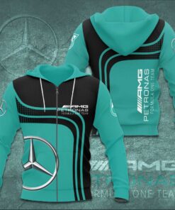 Mercedes AMG Petronas F1 Team 3D Apparels S36 Zip Hoodie