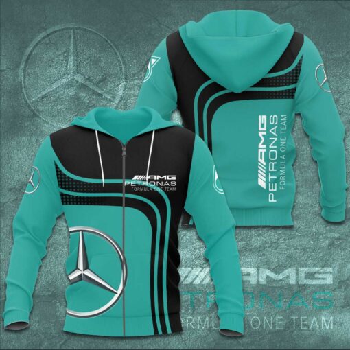 Mercedes AMG Petronas F1 Team 3D Apparels S36 Zip Hoodie