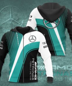 Mercedes AMG Petronas F1 Team 3D Apparels S39 Zip Hoodie