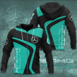 Mercedes AMG Petronas F1 Team 3D Apparels S40 Zip Hoodie