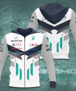Mercedes AMG Petronas F1 Team 3D Apparels S42 Zip Hoodie