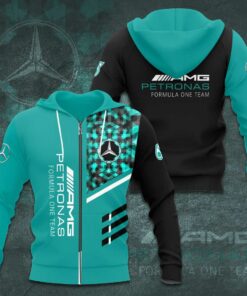 Mercedes AMG Petronas F1 Team 3D Apparels S43 Zip Hoodie