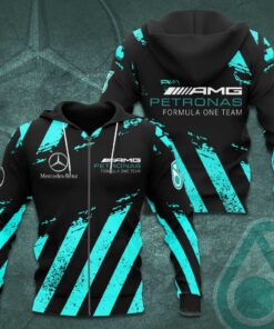 Mercedes AMG Petronas F1 Team 3D Apparels S45 Zip Hoodie