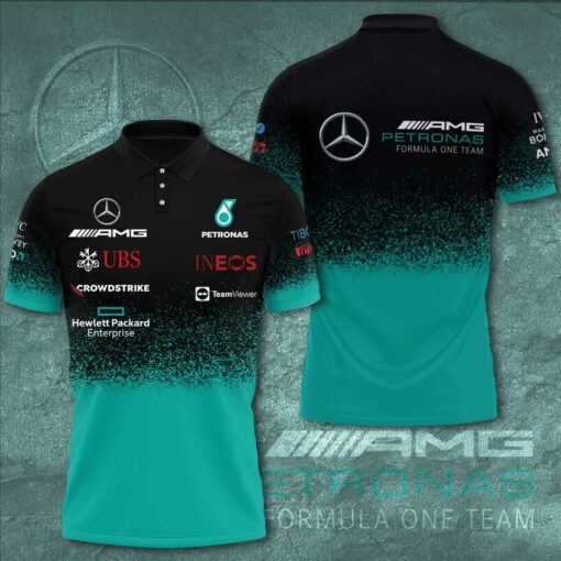 Mercedes AMG Petronas F1 Team 3D Apparels S48 Polo