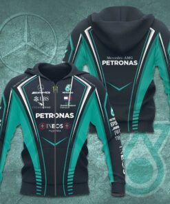 Mercedes AMG Petronas F1 Team 3D Apparels S56 Zip Hoodie