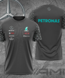 Mercedes AMG Petronas F1 Team 3D T Shirt S3 Gray