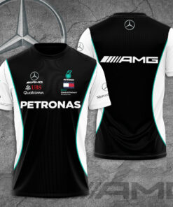 Mercedes AMG Petronas F1 Team 3D T Shirt S4 Black
