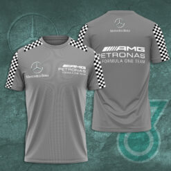 Mercedes AMG Petronas F1 Team 3D T Shirt S5 Gray