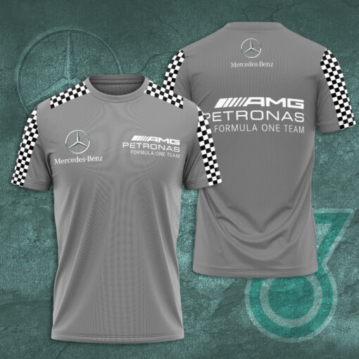 Mercedes AMG Petronas F1 Team 3D T Shirt S5 Gray